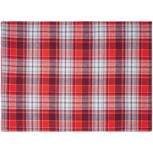 Home Elements Prestieranie Káro červenosivá, 33 x 45 cm vyobraziť
