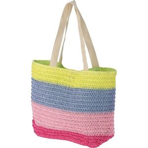 Plážová taška pruhovaná 47 x 15 x 38 cm, zelená vyobraziť