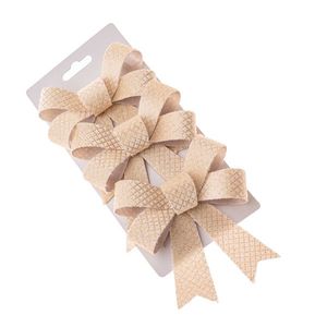 Set vianočných mašlí 10 x 13 cm, krémová, 3 ks vyobraziť