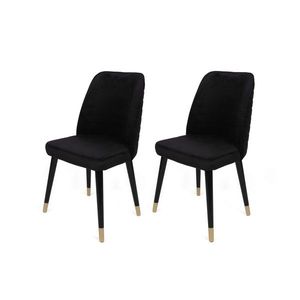 Súprava jedálenských stoličiek Hugo Black and Black, 2 ks vyobraziť