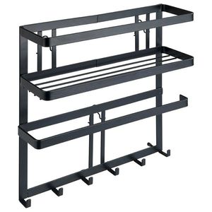 Wenko Multifunkčná kuchynská polička s háčikmi Gala, 33 x 9 x 30 cm vyobraziť