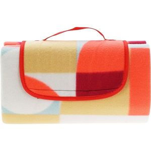 Pikniková deka Retro kocka 130 x 150 cm, červená vyobraziť