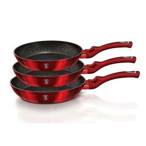 Berlinger Haus 3-dielna sada panvíc Burgundy Metallic Line vyobraziť