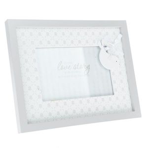 Drevený fotorámček Little bird sivá, 23 x 18 cm vyobraziť