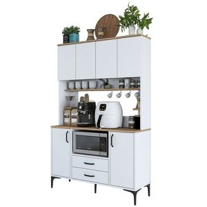 Skriňa Jedy Walnut and White vyobraziť