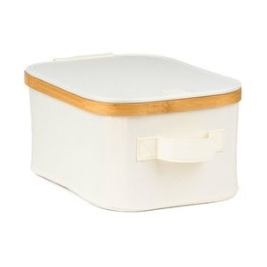 Úložný box G21 24 x 30 x 15 cm, bambusový s vekom, béžový vyobraziť