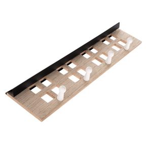 Drevený vešiak Finestre hnedá, 48 x 12 cm vyobraziť