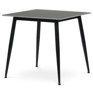 Jedálenský stôl 80 x 80 cm, keramika a mramor, sivá vyobraziť