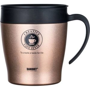 Banquet Termohrnček cestovný TAZZA 330 ml, hnedá vyobraziť