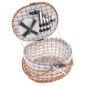 Proutěný piknikový koš pro 2 osoby, 42 x 34 x 25 cm, 2, 75 kg vyobraziť