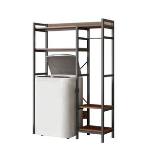 Regál nad práčku DELSIN, dub tmavý vyobraziť