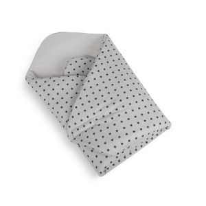 Bellatex Detská zavinovačka Hviezdičky sivá, 75 x 75 cm vyobraziť