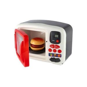 Teddies Mikrovlnná rúra elektronická plast 25cm na batérie s doplnkami v krabici 27x20x15cm vyobraziť