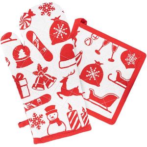 Trade Concept Chňapka s magnetom a podložka Darčeky, 18 x 32 cm, 20 x 20 cm vyobraziť