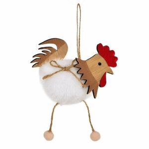 Veľkonočná dekoráciá Sliepočka plyšová závesná, 11 x 11 x 2 cm vyobraziť