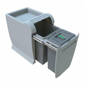 Elletipi Vstavaný odpadkový kôš CITY - výsuvný, 12 + 8 l vyobraziť