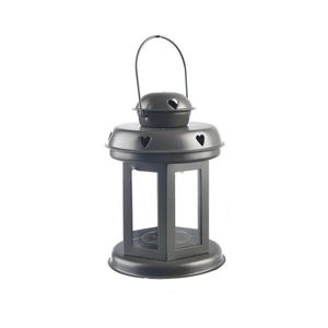 InDecor Plechový lampáš Heartbeat sivá, 10 x 20 cm vyobraziť