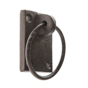 Liatinová úchytka Kruh čierna, 7 x 5, 3 cm vyobraziť