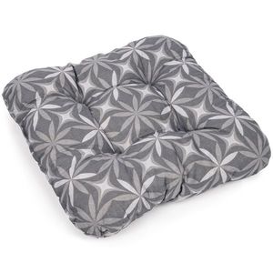 Sedák Kvety sivé, 38 x 38 x 7 cm vyobraziť