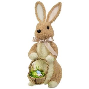 Veľkonočný zajačik flísový s košíkom, 23 x 32 x 15 cm vyobraziť