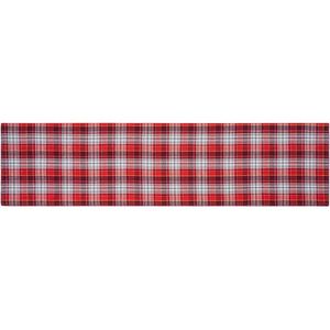Home Elements Behúň Káro červenosivá, 33 x 130 cm vyobraziť
