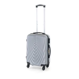 Pretty UP Cestovný škrupinový kufor ABS07 S, sivá vyobraziť