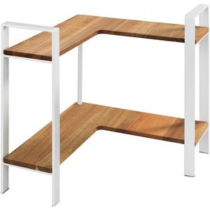 Wenko Kuchynská rohová polica z akácie Louisa, 2 poschodia, 30 x 30 x 33 cm vyobraziť