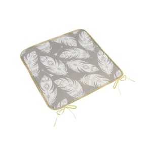 Bellatex Sedák Adéla hladký Pierka sivá, biela, 40 x 40 cm vyobraziť