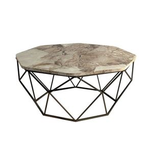 Konferenčný stolík Diamond White Marble vyobraziť