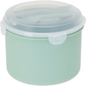 EH Krabička na obed s nádobkou na dresing a príborom, zelená vyobraziť