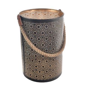 In Decor Kovový svietnik Dot čierna, 25 x 25 x 35 cm, L vyobraziť