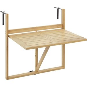 Wenko Závesný balkónový stolík z bambusu Waikiki, 64 x 44 x 65 cm vyobraziť