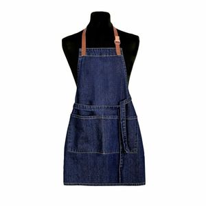 Forbyt Detská zástera Jeans tmavomodrá, 50 x 70 cm vyobraziť