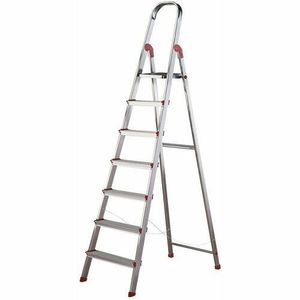 Rolser Hliníkové schodíky na profesionálne použitie Unica, 7 stupňov, 7 stupňov vyobraziť