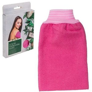 Exfoliačná peelingová rukavice Luxury, ružová vyobraziť