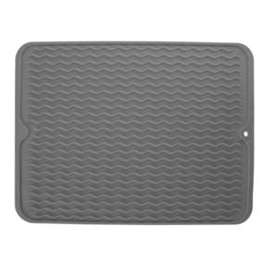 Orion Odkvapkávač na riad 40 x 30, 5 x 0, 5 cm guma, sivá vyobraziť