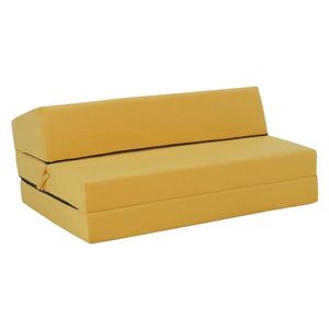 Skladacie kreslo/matrac VEDIS, žltá vyobraziť