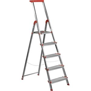 Rolser Hliníkové schodíky Brico profi použitie EN131, 5 stupňov vyobraziť