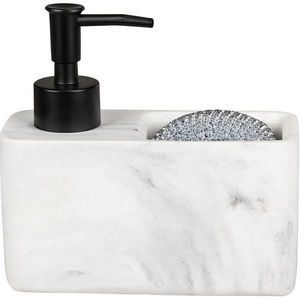 Wenko Dávkovač saponátu s miestom na špongiu Resa, biela vyobraziť