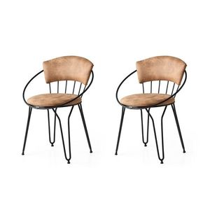 Súprava jedálenských stoličiek Istanbul Beige and Black, 2 ks vyobraziť