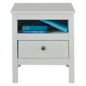 Nočný stolík OLJE 1S, biela vyobraziť