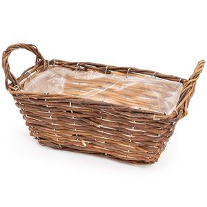 Prútený floristický kôš hnedá, 24 x 12 x 10 cm vyobraziť