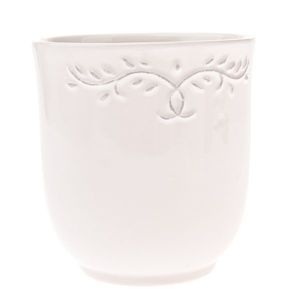 Keramický obal na kvetináč Ramillete béžová, 13 x 14 cm vyobraziť