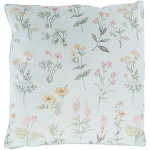 Vankúš Kvety svetlomodrá, 45 x 45 cm vyobraziť