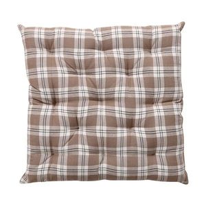 Boma Trading Sedák prešívaný Happy check béžová/čierna, 40 x 40 cm vyobraziť