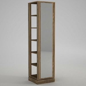 Otočný vešiak so zrkadlom Roll Walnut vyobraziť