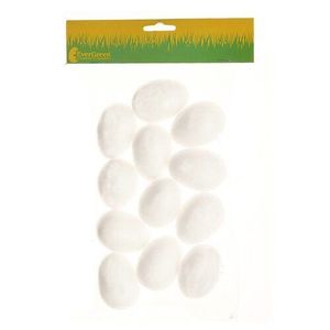 Súprava polystyrénových vajíčok v. 6 cm, 12 ks v balení vyobraziť