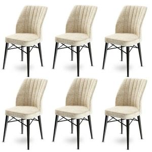 Súprava jedálenských stoličiek Flex Cream, 6 ks vyobraziť