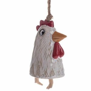 Keramická závesná dekorácia Kohút-zvonček, 8, 2 x 6, 6 x 11, 5 cm vyobraziť