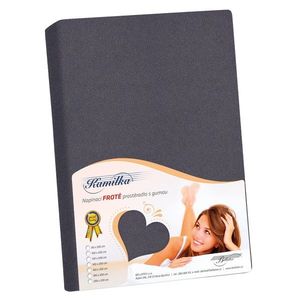 Bellatex Froté prestieradlo Kamilka grafitová, 160 x 200 cm vyobraziť